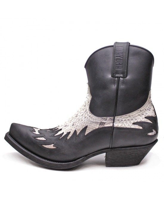 Mens black best sale snakeskin cowboy boots